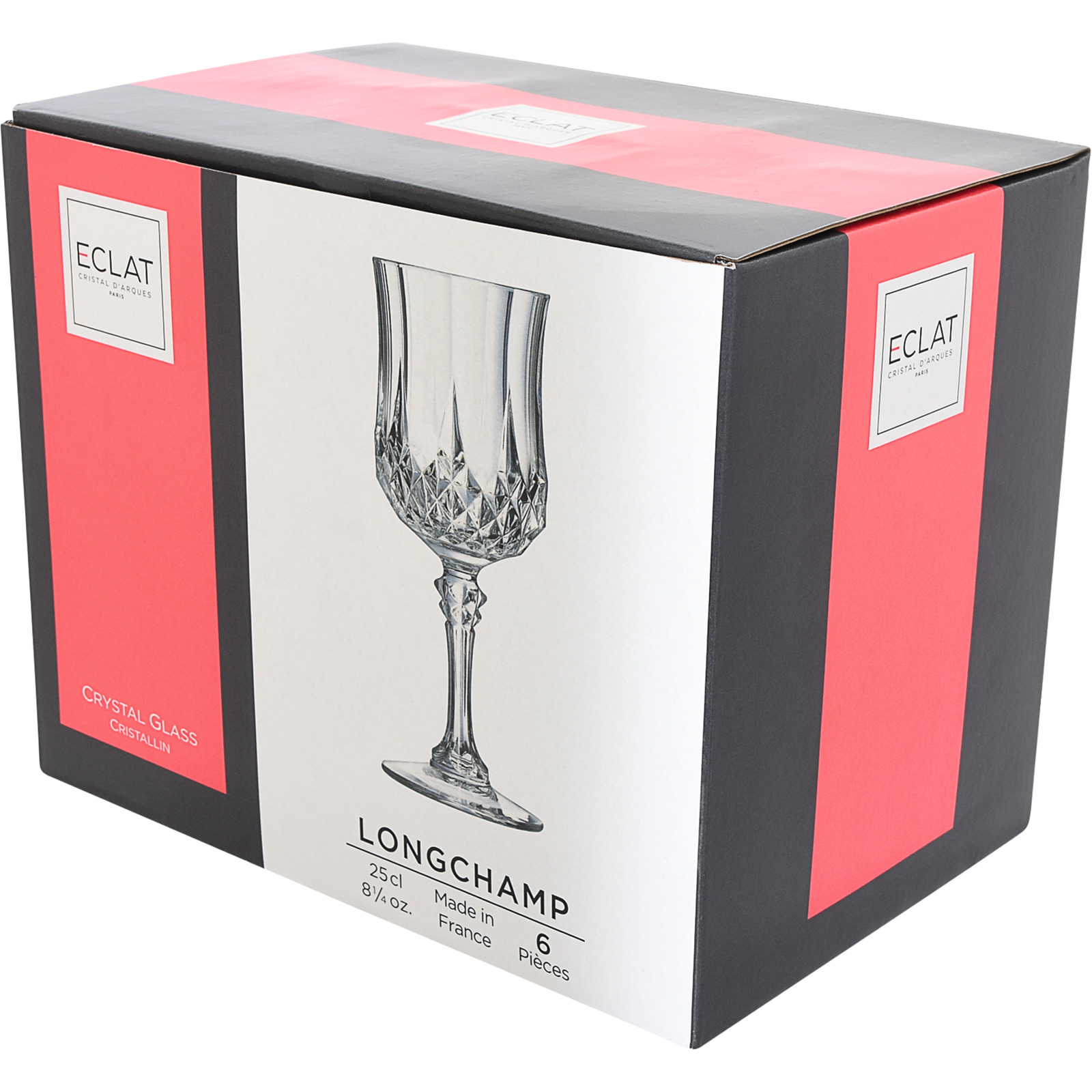 Cristal d'Arques Rotweinglas Longchamp 6 x 25 cl