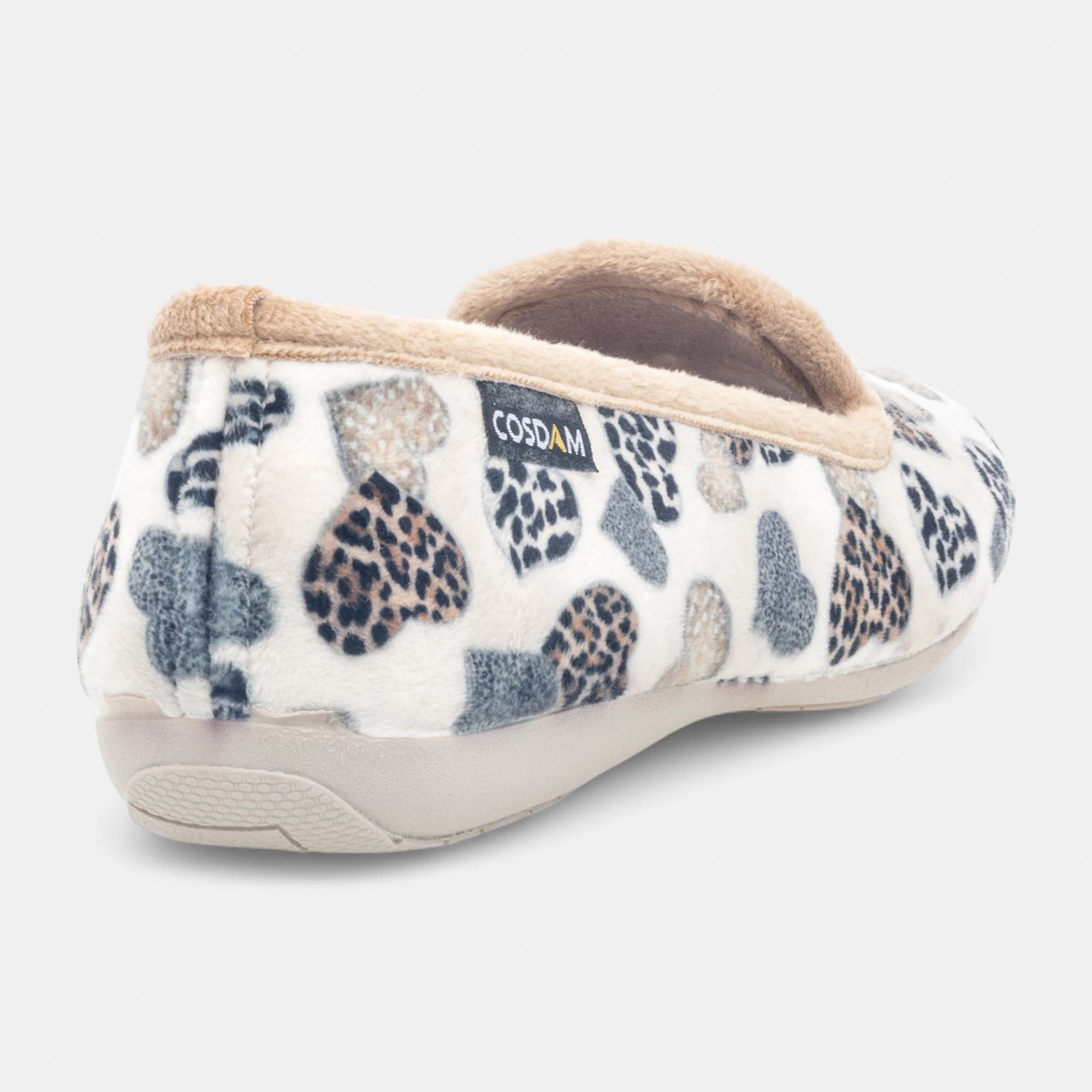 Pantoufles pieds sensibles Femme beige