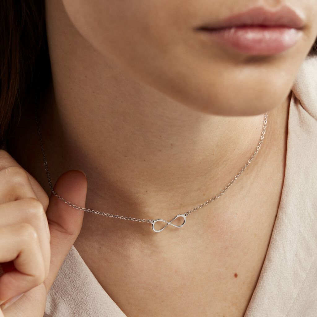 Collier Filomene Argent Blanc