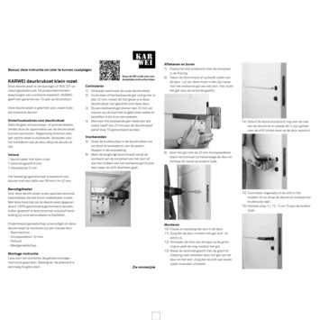 Karwei deurkruk set Henry rond rozet klein zwart RVS