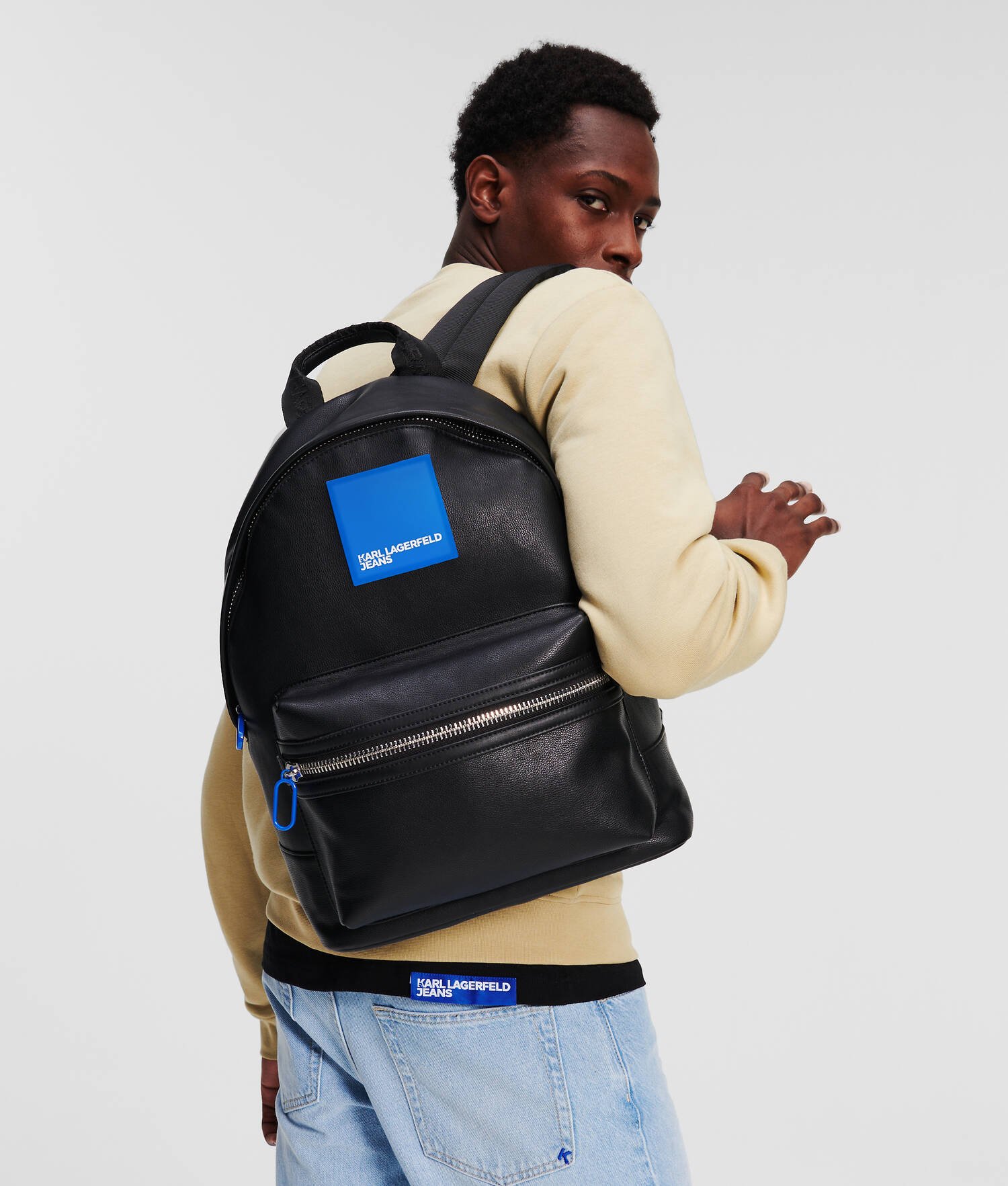 SAC À DOS AVEC LOGO KLJ ENCADRÉ