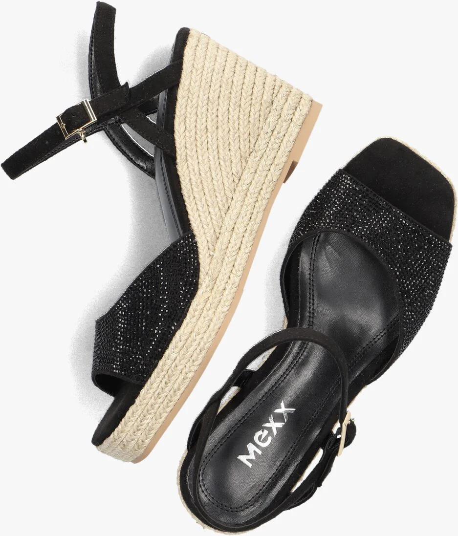 MEXX zwarte mexx espadrilles nouk