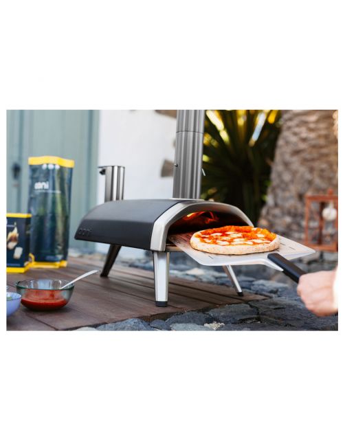 Ooni Pizzaoven Fyra - Buitenkeuken - 74x41x73 cm 10.4 kg Zwart Zilver Houtpellets Gestookt