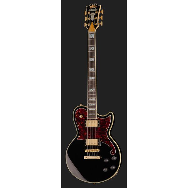 DAngelico DLX Atlantic Bariton Solid BLK