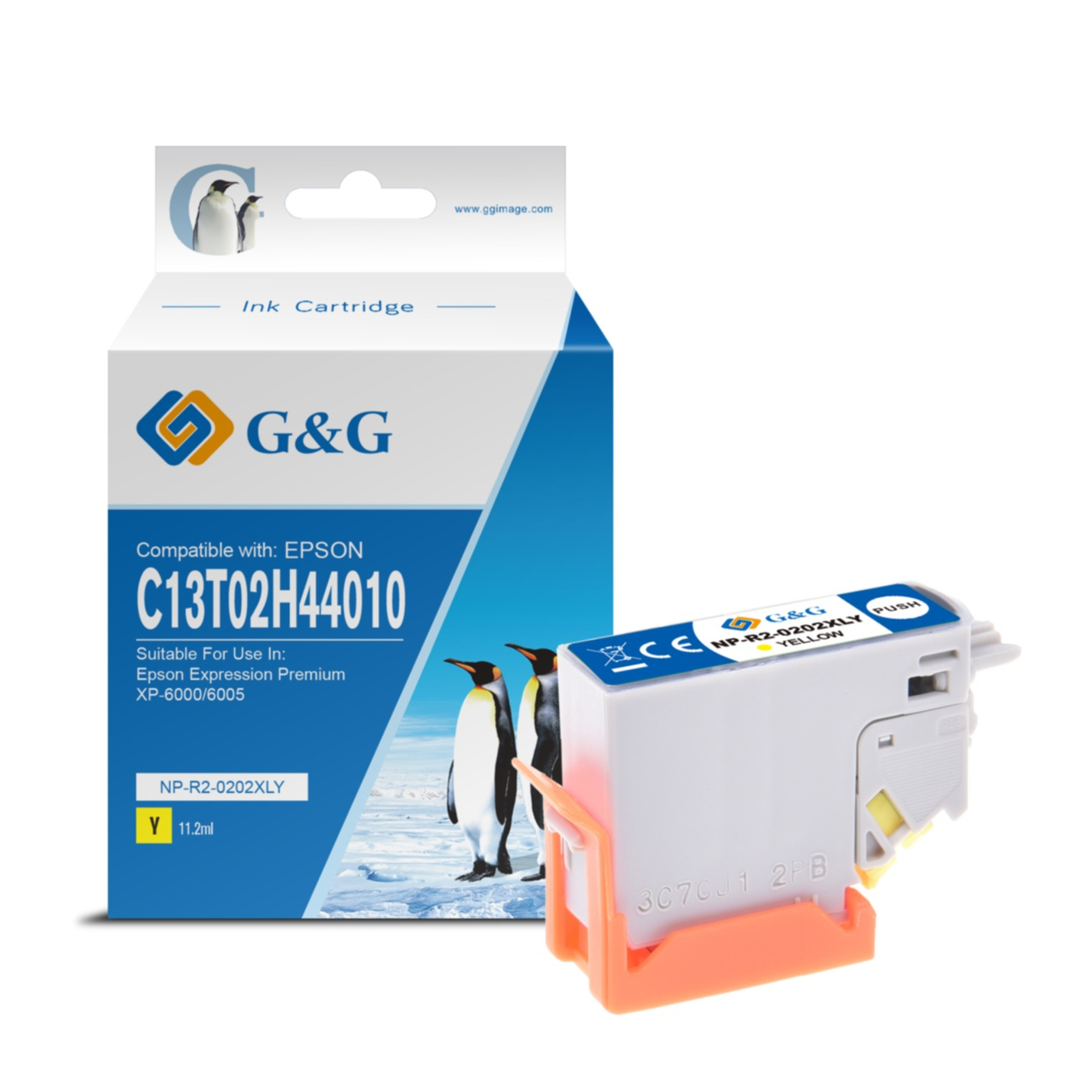 Ersetzt Epson 202XL Y Druckerpatrone Printer Tintenpatrone (650 Seiten / 11.2ml) - Gelb
