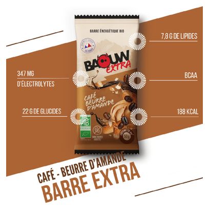 Barre énergétique Baouw Extra Café/Beurre d'amande - 50g