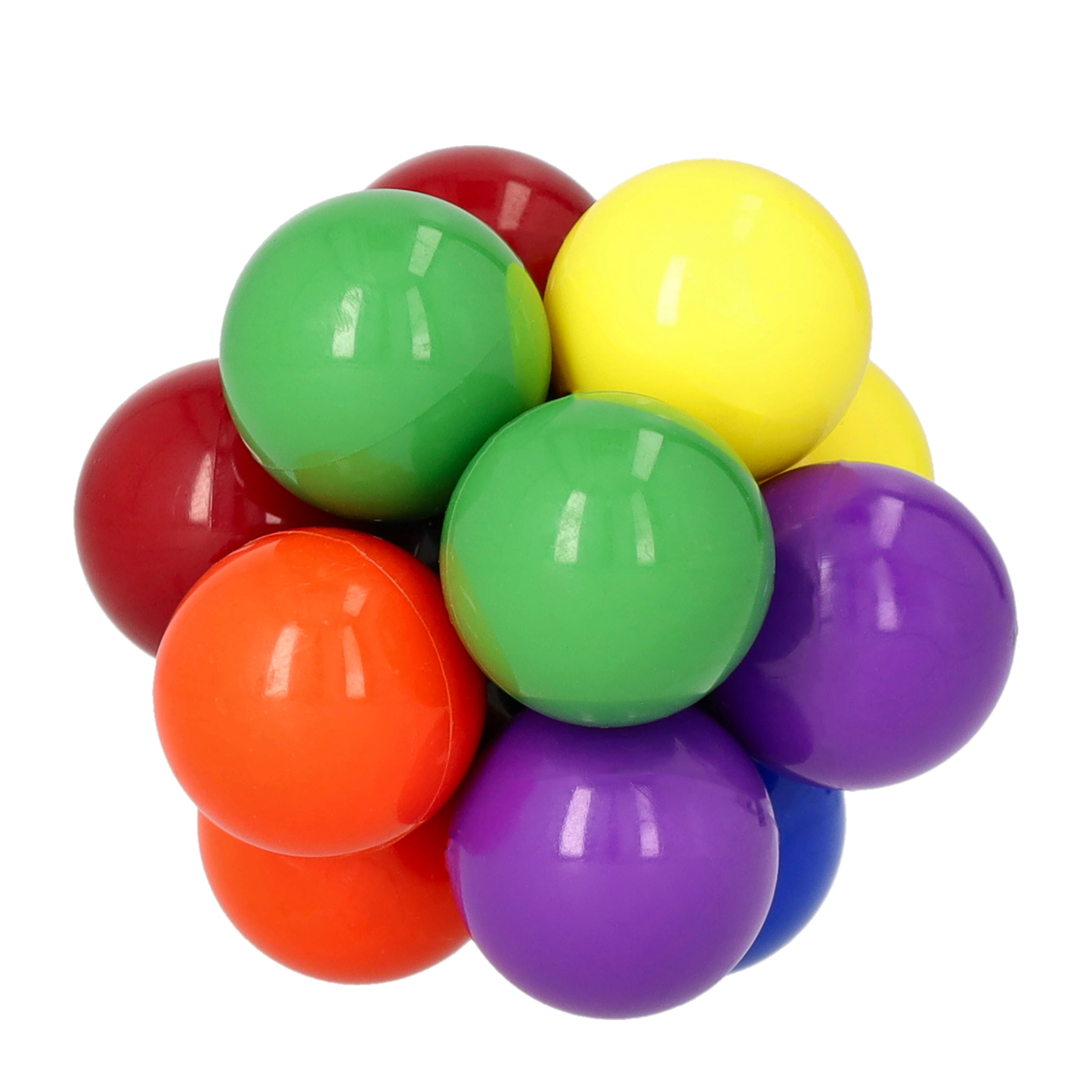 (4.5x4.5cm) Anti Stress Atom Ball Kinder Dekompressions Fidget Spielzeug Massage Perlen - Bunt