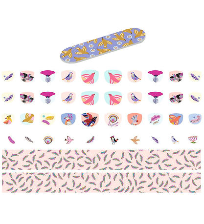 Djeco Negle Klisterm?rker - 120 stk - Feathers