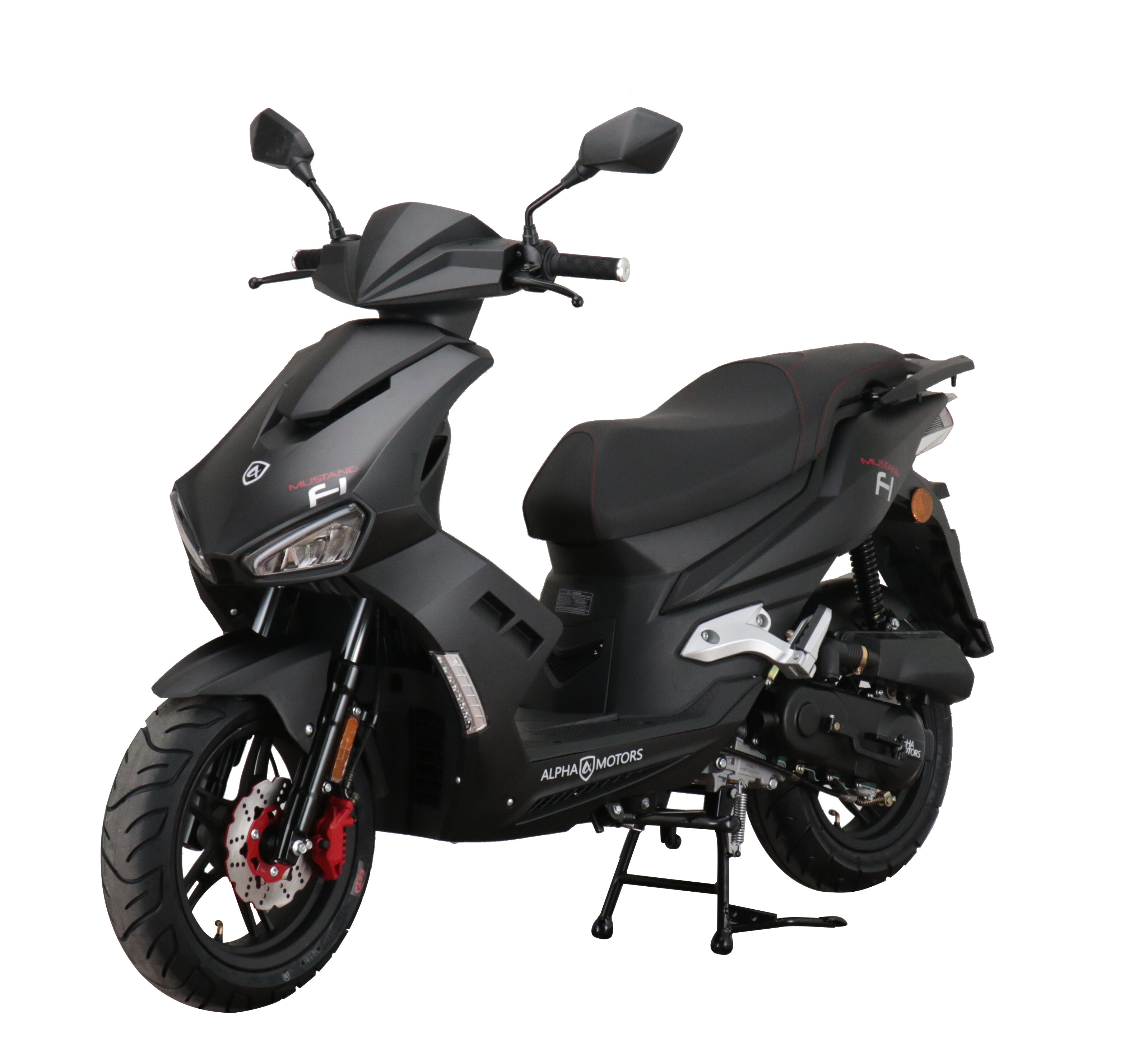 Alpha Motors Motorroller Mustang FI 50 ccm 45 kmh EURO 5 mattschwarz