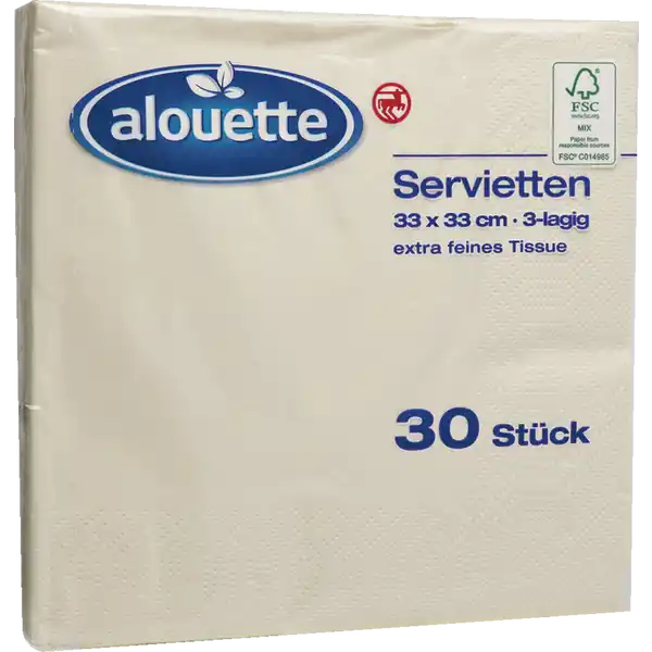 Serviette creme