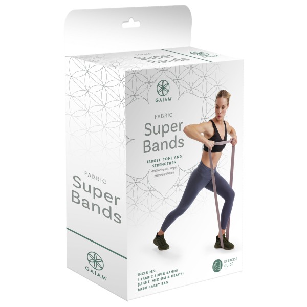 GAIAM - Fitness Fabric Super Bands 3-Pack - Élastique fitness