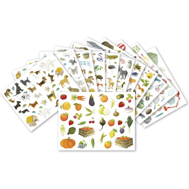 Mini stick maildor 21x16cm 12 themes varies sachet 48       planches 1692 unites