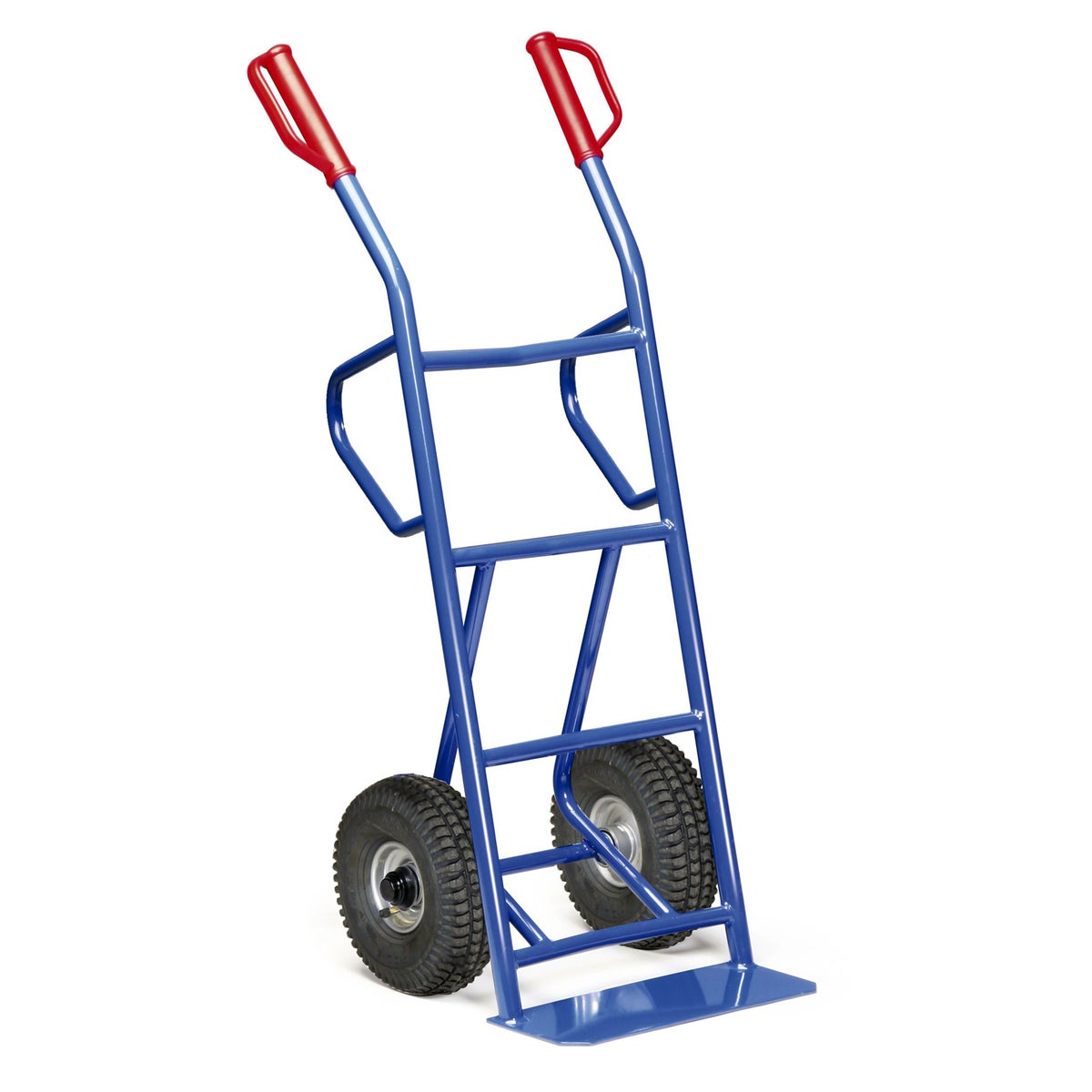 Protaurus stalen buisstapelwagen, draagvermogen 250 kg, met 2 steunbeugels, kogellagers, luchtlagers, 2 PR 260x85mm