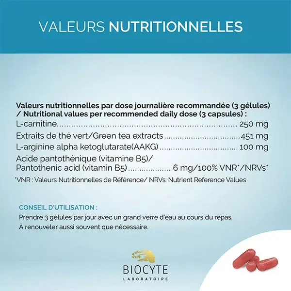 Biocyte Slimming Burner para Emagrecimento - 60 cápsulas
