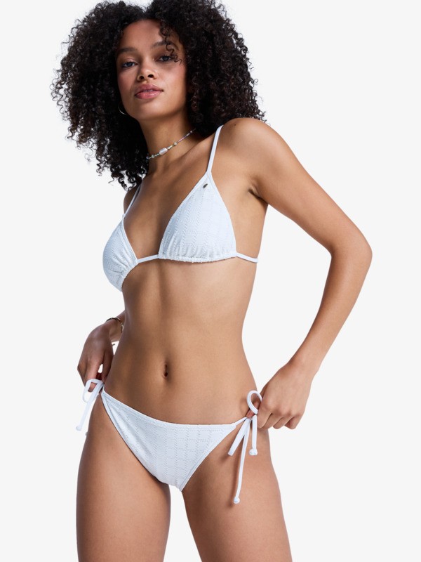 Roxy Island TS Classic Bas de bikini à nouer sur les côtés Blanc Femme