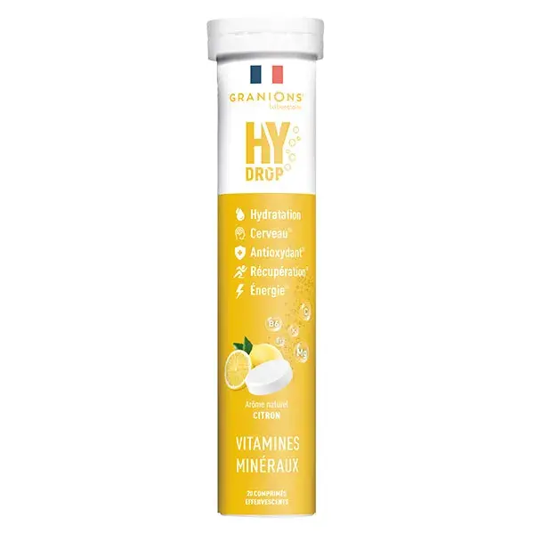 GRANIONS HYDROP Electrolytes - Vitamine C, Magnesium, Minéraux - Citron