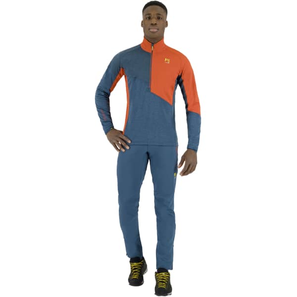 Sweat polaire ski rando KARPOS FEDERA H-Z FLEECE MIDNIGHT/STARGAZER/FIERY RED