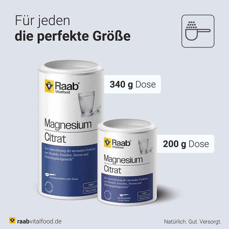 Raab Vitalfood Magnesiumcitrat Pulver, 200 g
