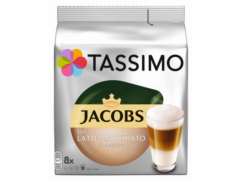 TASSIMO Kaffeekapseln T DISC Jacobs Latte Macchiato 8 Porti T Disc für Tassimo, Typ Latte macchiato