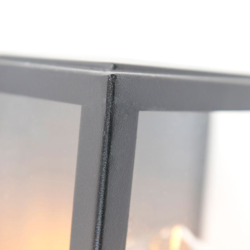Buiten wandlamp zwart met schemersensor - Rotterdam