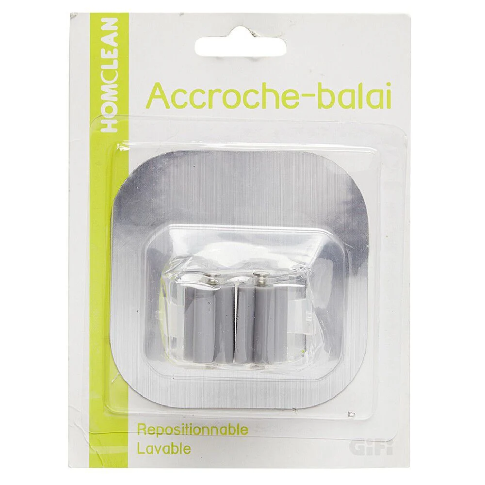 Accroche balai plastique collable