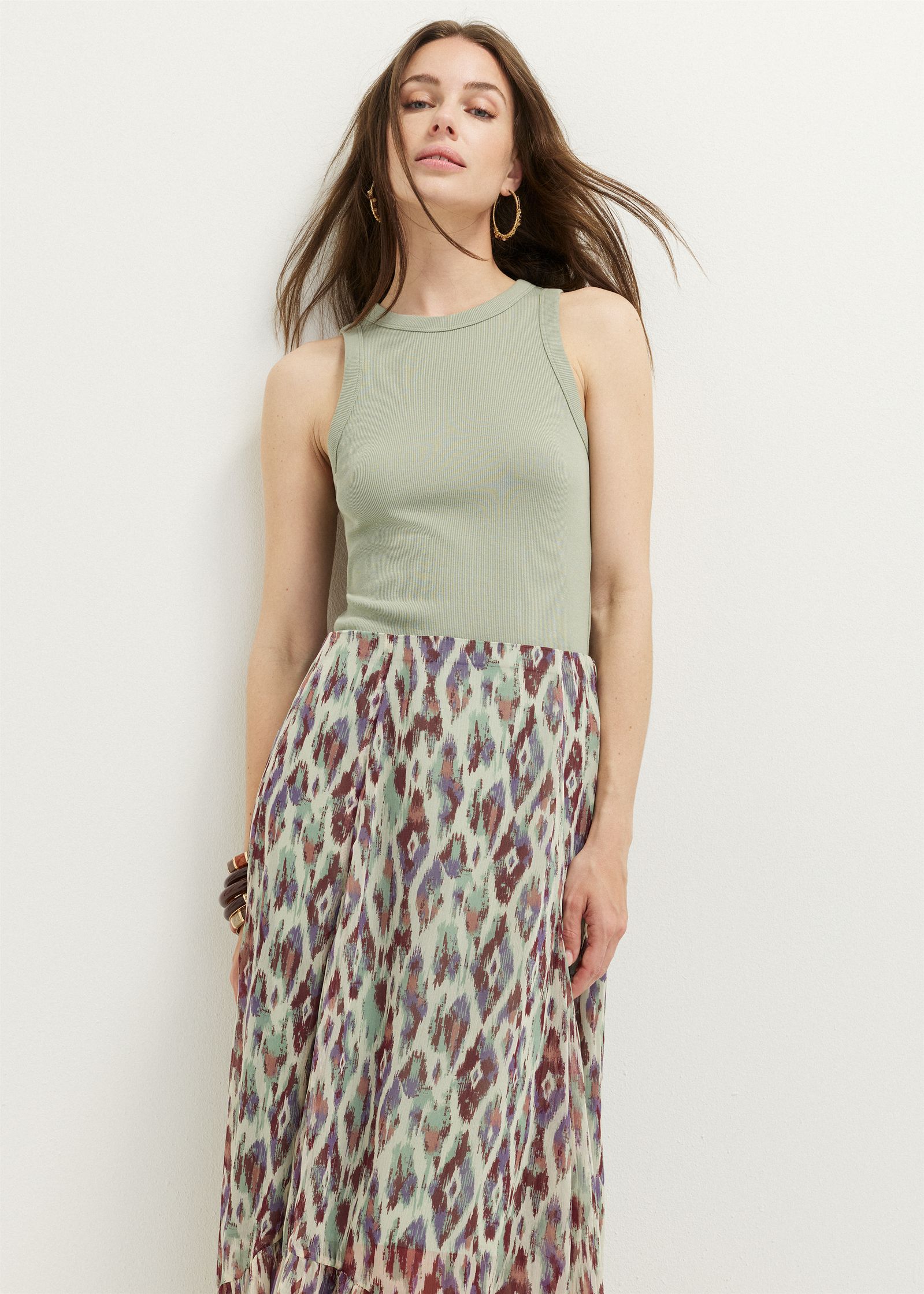 Singlet met rib