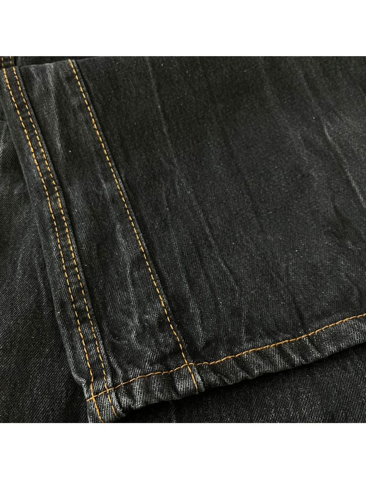 Bolgivy - Mid Rise Washed Loose-Fit Jeans