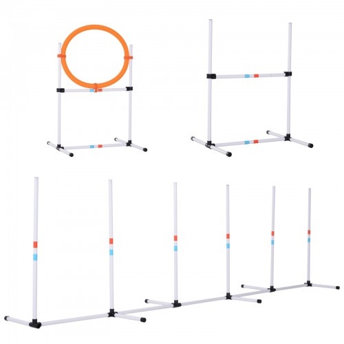 Conjunto de adestramento para cães branco/laranja