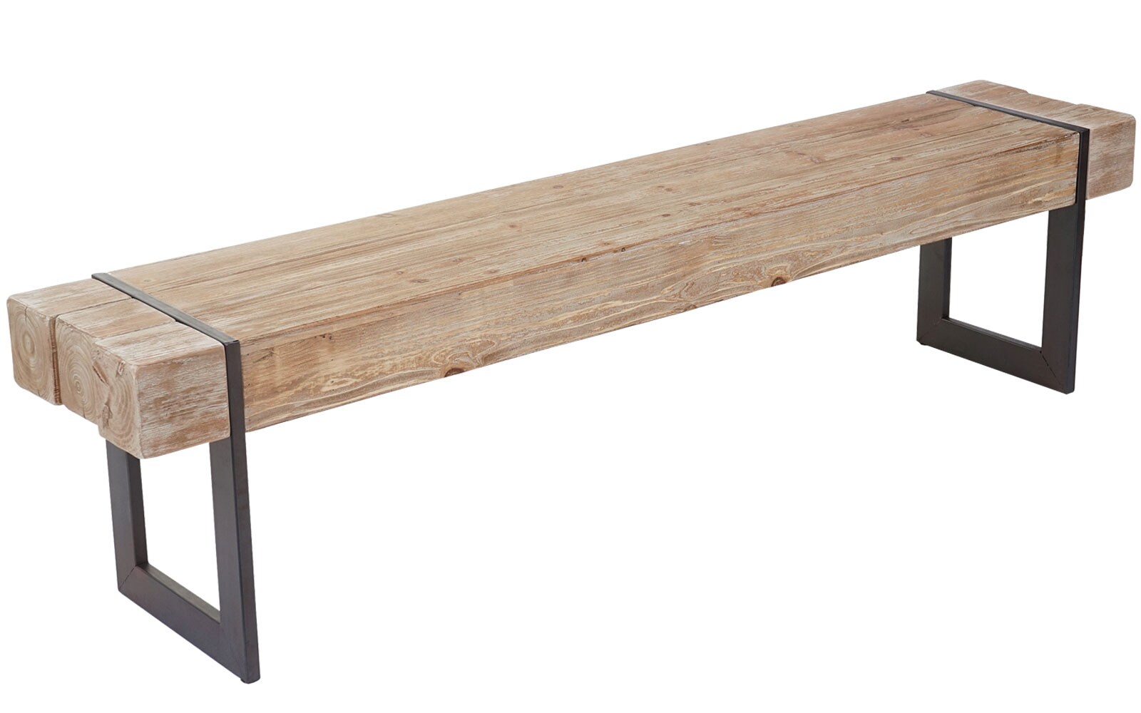 Esszimmergarnitur MCW-A15, Esstisch + 2x Sitzbank, Tanne Holz rustikal massiv MVG-zertifiziert ~ naturfarben 160cm