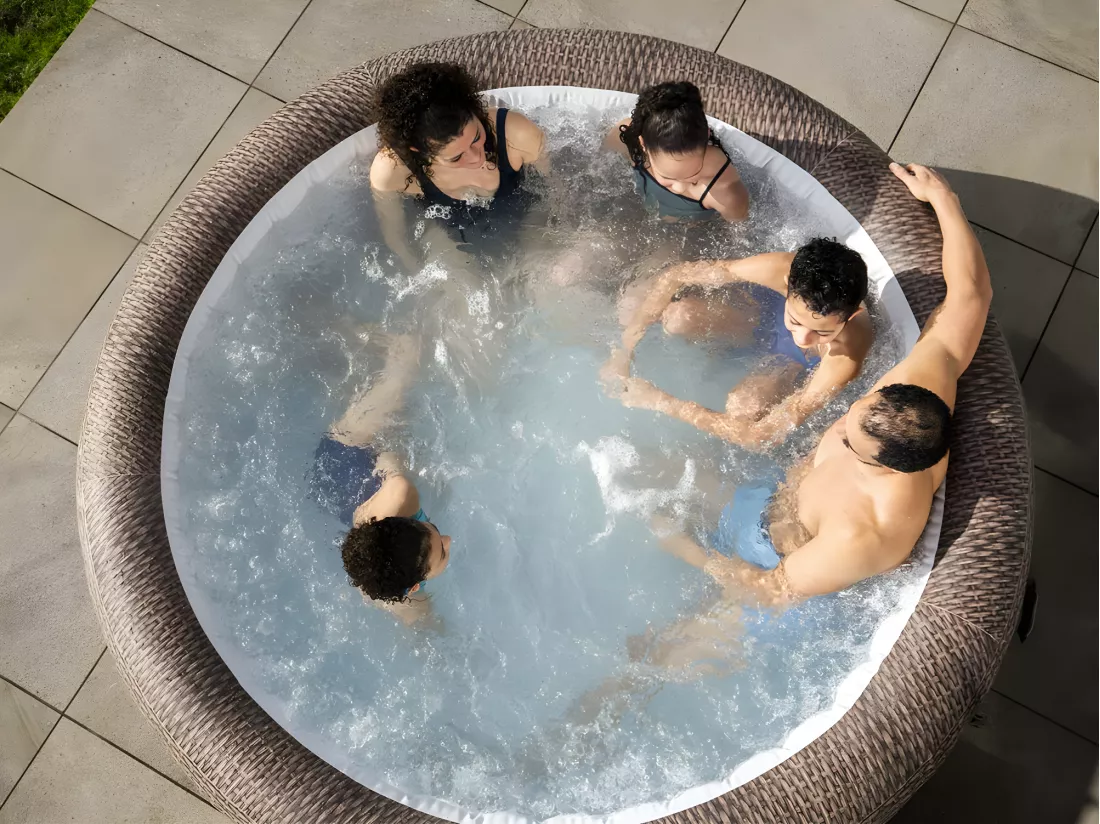 Spa gonflable Lay-Z-Spa St Moritz rond Airjet 5/7 places