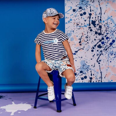 Emil Fra Lønneberget Hujedamej T-skjorte, Blue/White