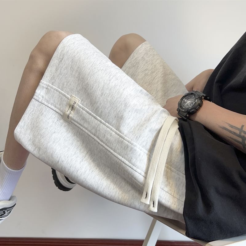 Derbundy - Sweatshorts met trekkoord en lettersapplicatie