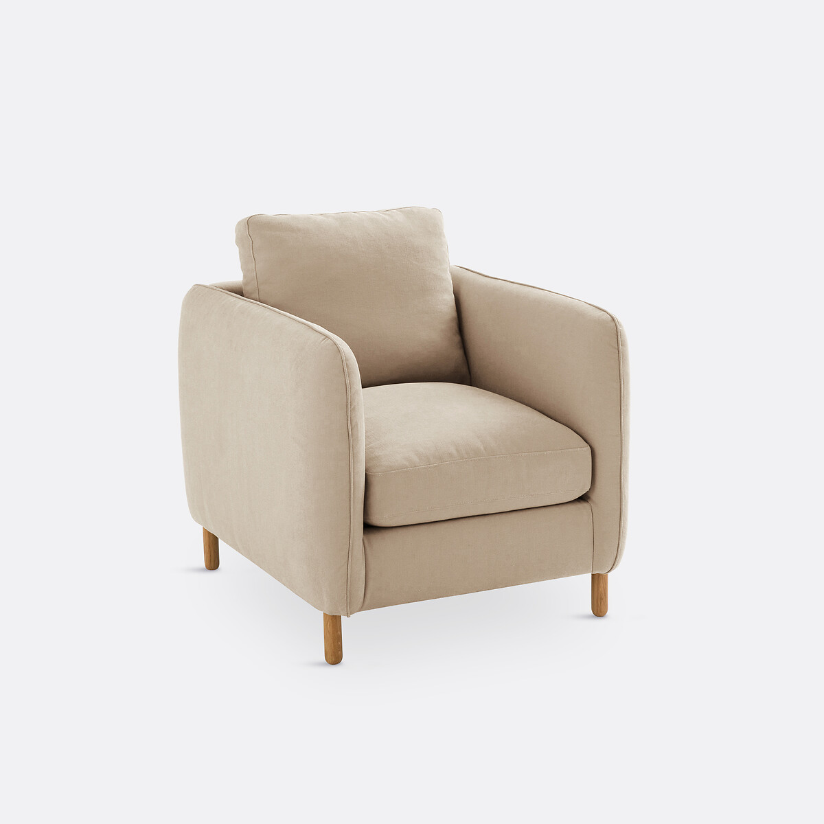 LA REDOUTE INTERIEURS<br>Poltrona de algodão/linho, Loméo