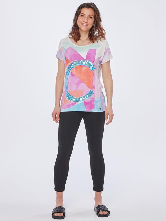 Longshirt mit Buchstabenprint
