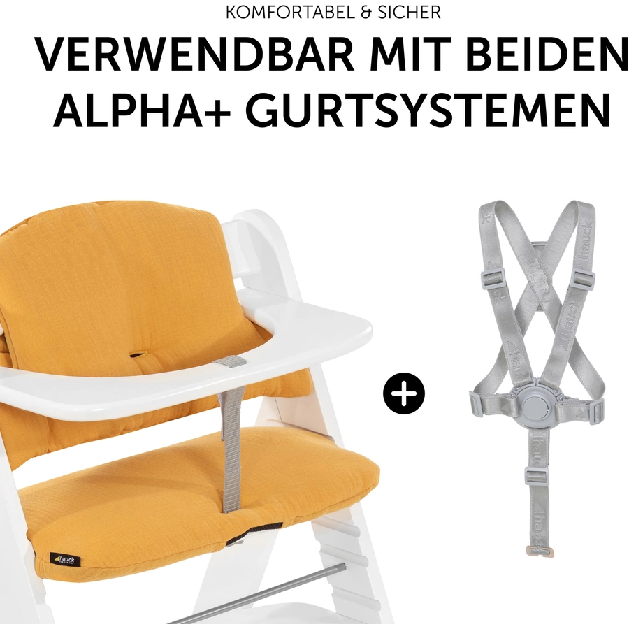hauck Hochstuhlauflage Select Muslin Honey