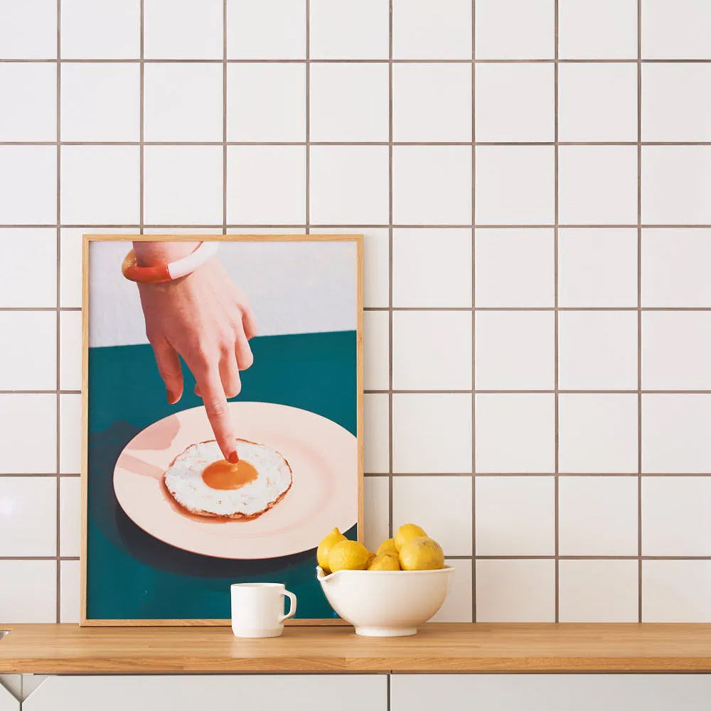 Paper Collective Fried Egg Poster - 30 x 40 cm