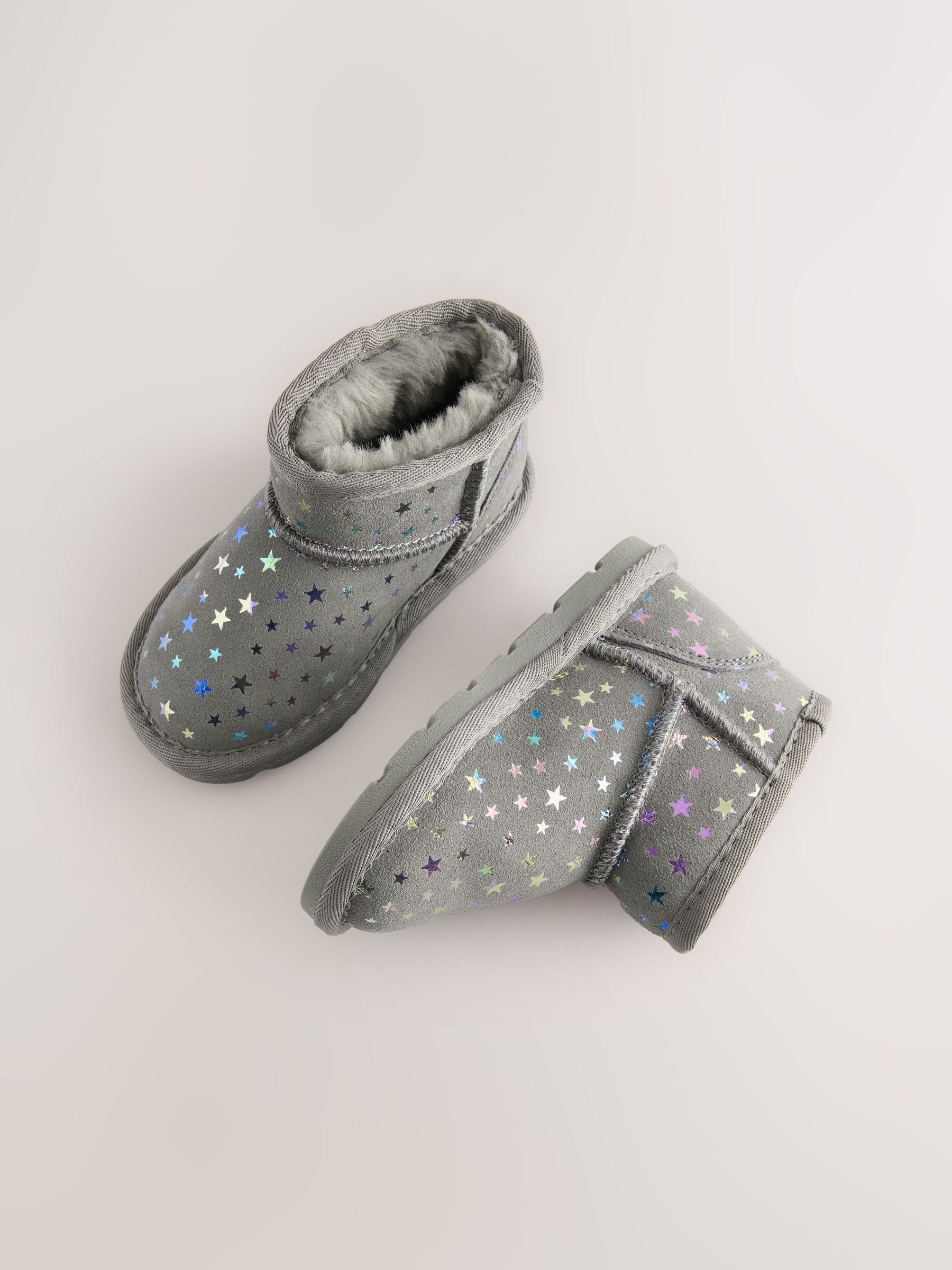 Grey Star Waterafstotend - Suède instaplaarzen