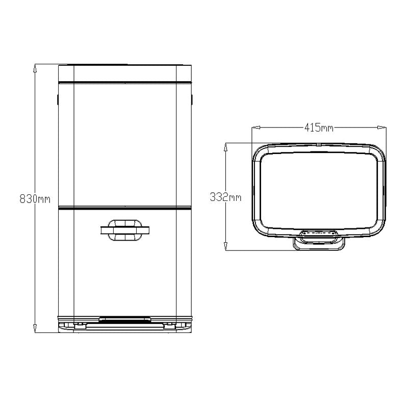 EKO - Himalaya Recycler Sensor Bin 35+25 liter