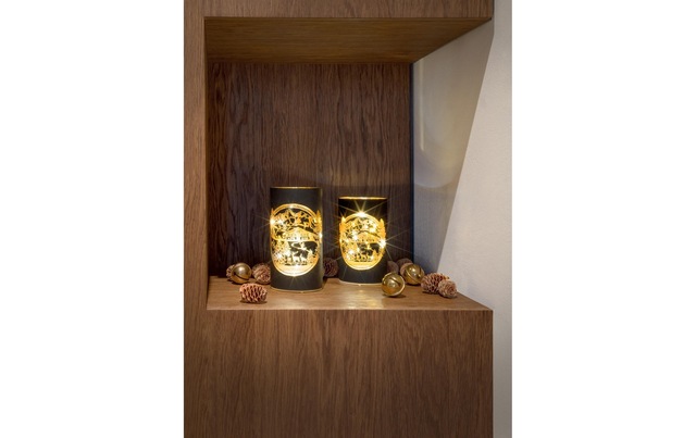 STT LED Windlicht »Swiss Alps M« LED-Modul Warmweiss