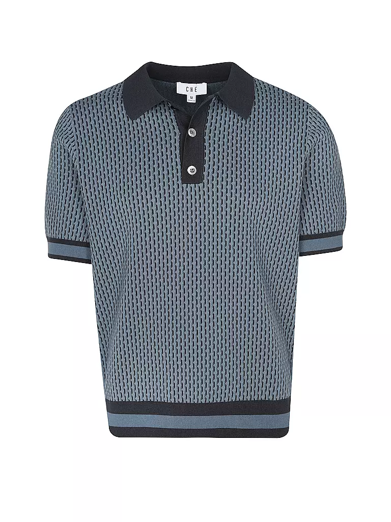 CHE Poloshirt COSMO GEO QUINN blau