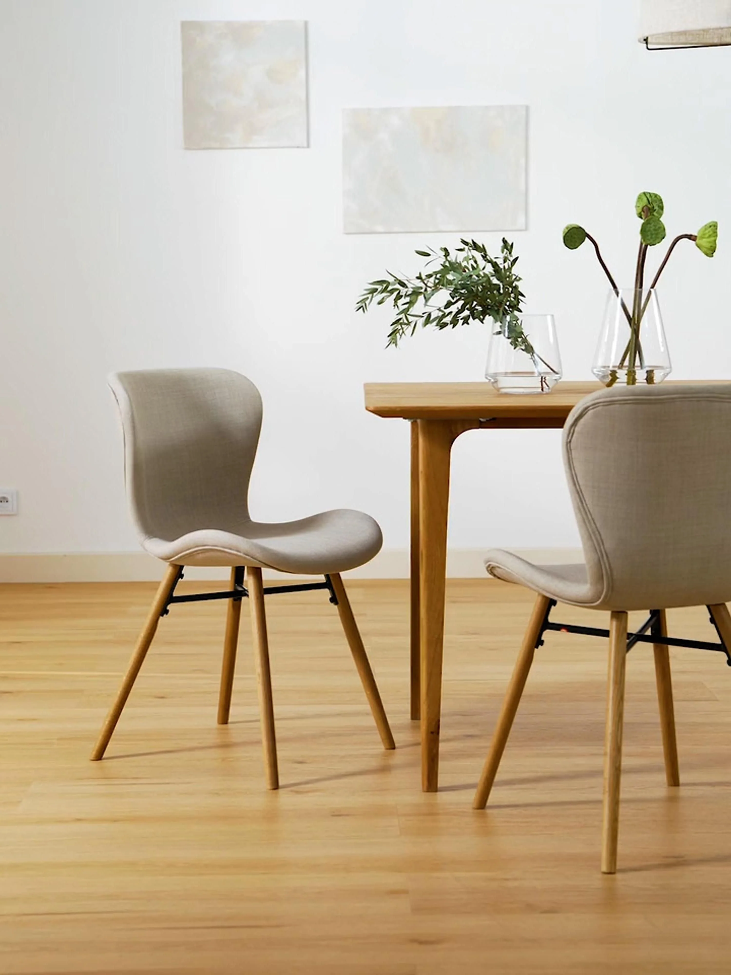 Gestoffeerde stoelen Batilda, 2 stuks