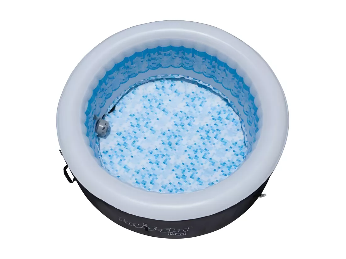 Lay-z-Spa Rond Miami Air Jet Gonflable - 2/4 Places - Matériau TRITEC - D 180 cm x H 66 cm - Noir