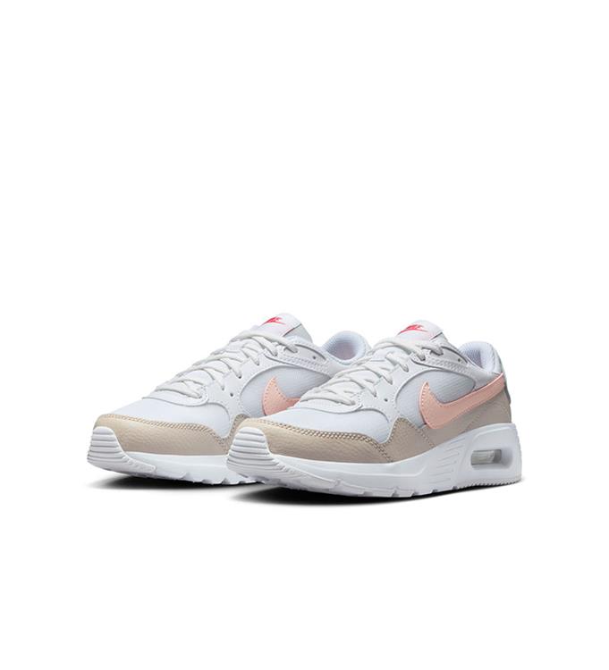 Nike Air Max SC Big Kids Shoe WHITE-ECHO-PINK-LT-OREWOOD-BRN