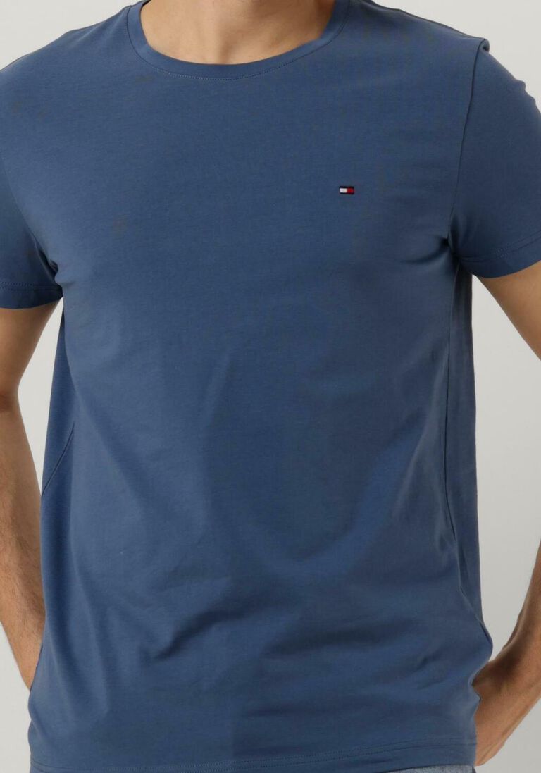 TOMMY HILFIGER donkerblauwe tommy hilfiger t-shirt stretch extra slim fit tee