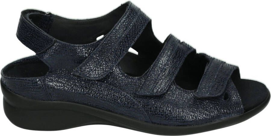 Durea 7409~K~~~~~~~~~~~~~~~~~~~~~~~~ Platte sandalenDames Sandalen Blauw