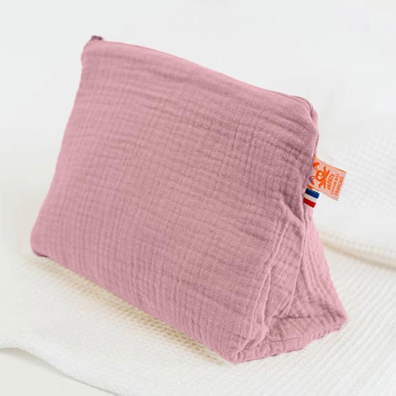 Papate Trousse de Toilette en Coton Bio rose - 23x17 cm