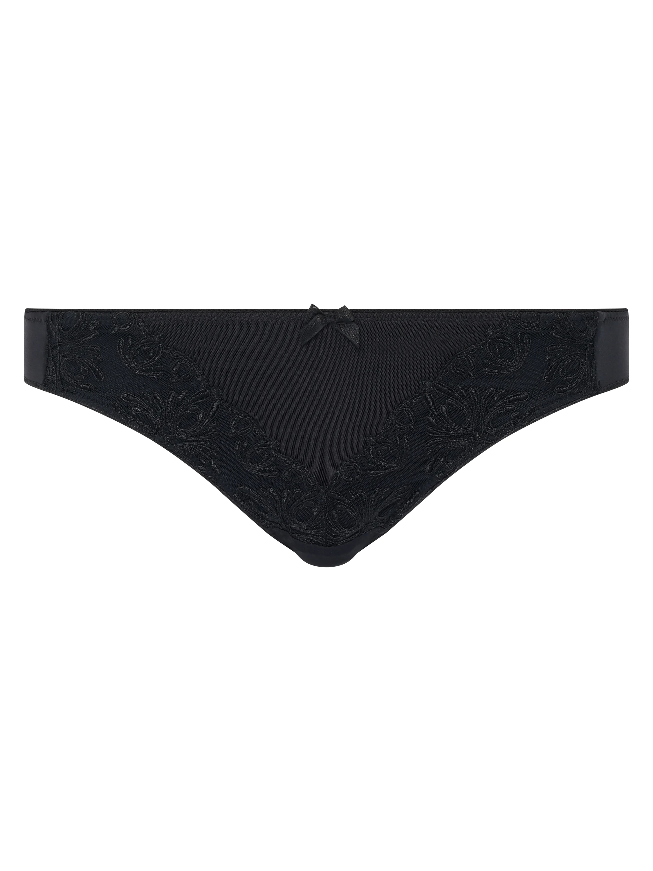 CHAMPS ELYSEES - Slip évolutif broderie italienne | Noir
