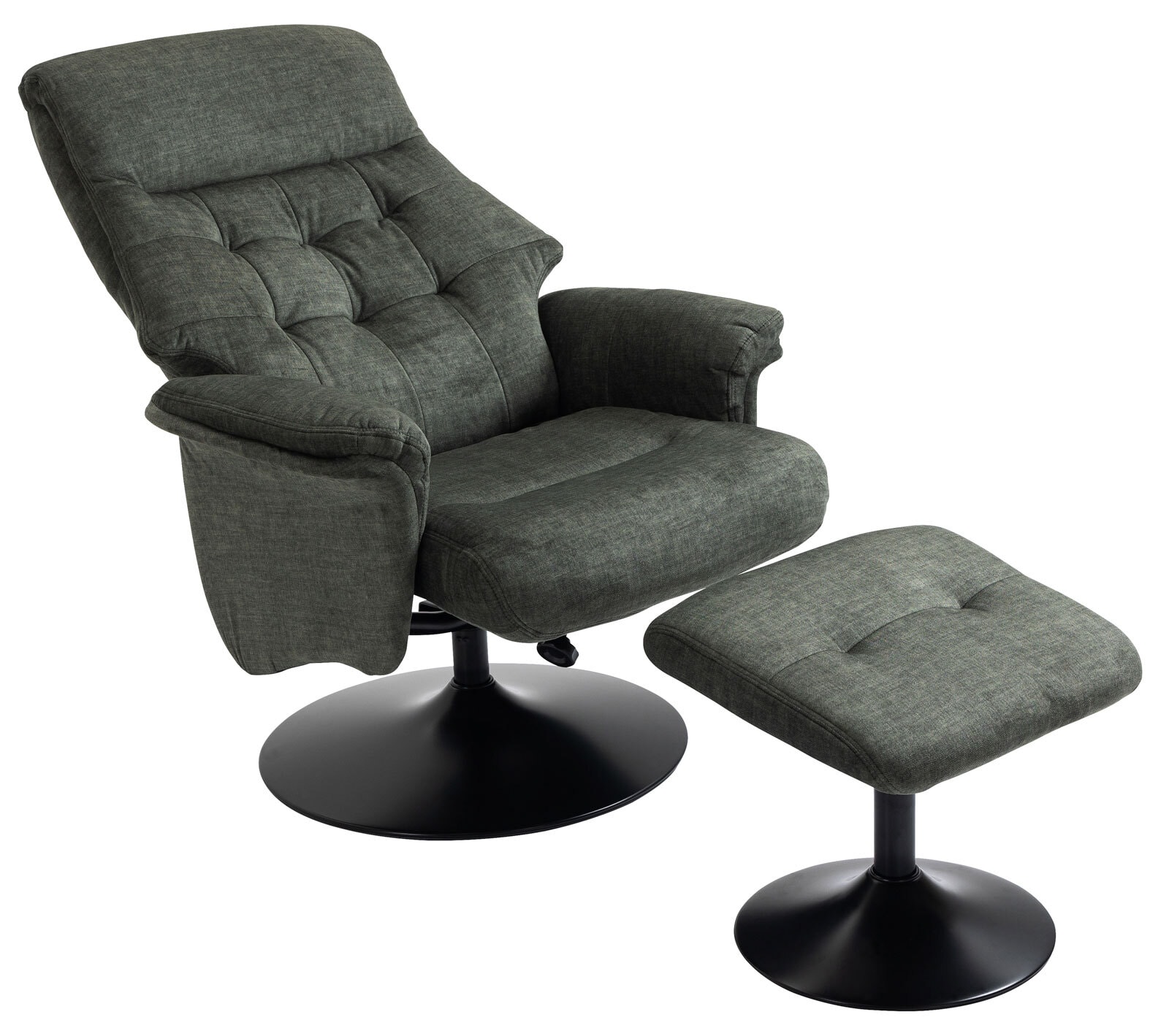 Relaxsessel IDA 2er Set grau-winter-moos