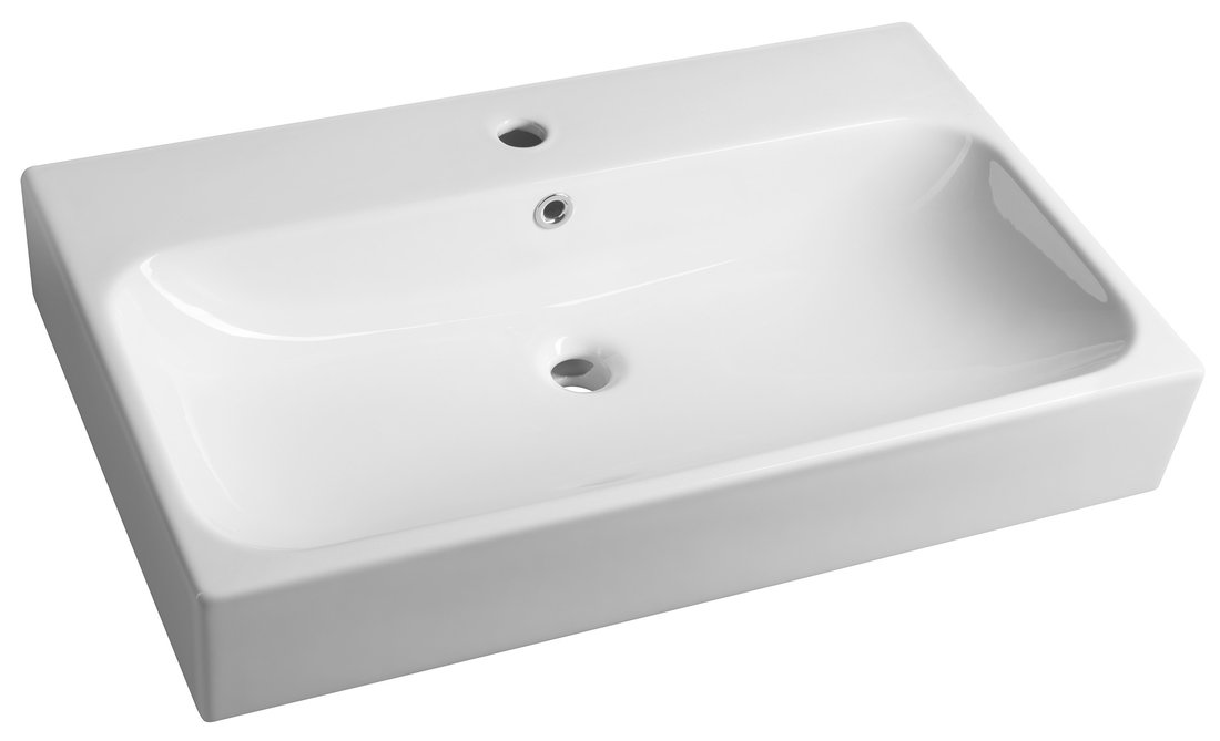 Sapho Toridi keramische wastafel 76x46,5cm wit