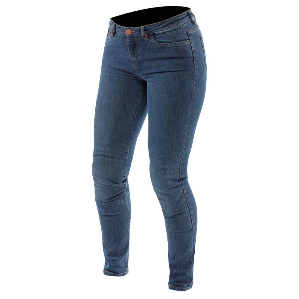 Dainese - Jean femme 5-Pocket Denim Slim Plus Woman Bleu
